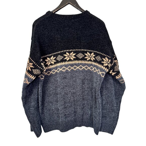 Vintage Black and Cream Crewneck Grandpa Sweater - Picture 5 of 5